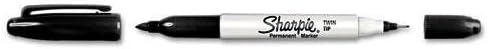 SANFORD INK COMPANY Twin-Tip Permanent Marker, Fine/Ultra Fine, Black (32201)