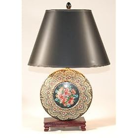 Charming Vintage Tin Table Lamp