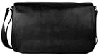 Bosca American Nappa Leather Collection Messenger Brief Black