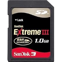 SanDisk 1 GB Extreme III SD Card ( SDSDX3-1024-901, Retail Package)
