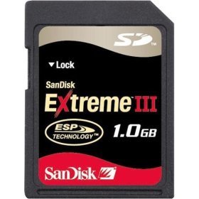 SanDisk 1 GB Extreme III SD Card ( SDSDX3-1024-901, Retail Package)