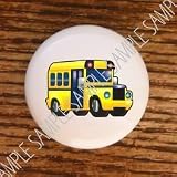 TRANSPORTATION KIDS SCHOOL BUS DRAWER PULLS KNOBS