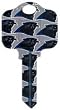 Carolina Panthers Kwikset KW1 House Key