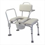 Commode Transfer Tub Bench with Tub Clamp and Swing Arm