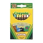 Binney and Smith Crayola(R) Construction Paper Crayons, Assorted Colors, Box Of 16 by Binney & Smith