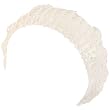 Sequins Shimmer Sparkle Stretch Beret Beanie Hat White