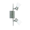 Trio Halogen Balken mit Schalter Nickel matt Glas opal matt L�nge 30 cm Glas � 6 cm