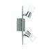 Trio Halogen Balken mit Schalter Nickel matt Glas opal matt L�nge 30 cm Glas � 6 cm