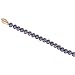 14K Yellow Gold Clasp Black Cultured Freshwater Pearl Necklace