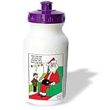 Rich Diesslins Cartoon Days of Christmas TCDC - Dale Hunt - Shopping Mall Santa and a Brothers Oil Ball Suggestion - Water Bottles