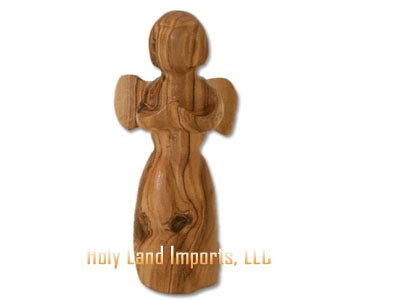 Olive Wood Angel Of PeaceTM Miniature Sculpture. under The Kitchen Store