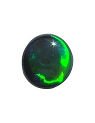 O&G Australia Natural Lightning Ridge Solid Black Opal Gemstone (.64cttw)