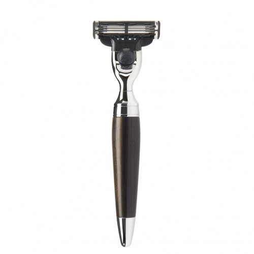 M&Uuml;HLE - 3-Klingen Mach3&reg; Nassrasierer - STYLO Serie - Griff Grenadill-Holz Preisvergleich