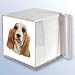 Basset Hound Stationery Cube by Artist Robert May