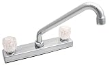 8' Tubular Kitchen Faucet w/o sprayer - Brass Underbody