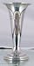 4 inch Trumpet shaped Silver plated posy vase
