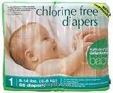 Diapers, Stage 1 (8-14 lbs), Chlorine Free, 56 ct.