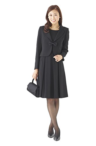 (モノワール) MONOIR 喪服 レディース 礼服 ブラックフォーマル アンサンブル ワンピース オールシーズン 02P23136