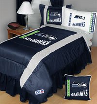 Seattle Seahawks Queen Size Sheet Set (Sheets & Pillowcase) NFL