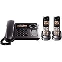 Panasonic Dect 6.0 Metallic Gray Cordless/Corded Phone with Answering Machine (KX-TG1062M)