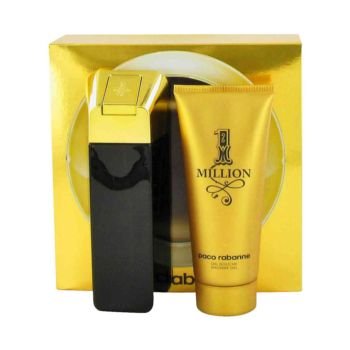 1 Million by Paco Rabanne for Men 2 Piece Set Includes: 3.4 oz Eau de Toilette Spray + 3.4 oz Shower Gel 1 Million by Paco Rabanne for Men 2 Piece Set Includes: 3.4 oz Eau de Toilette Spray + 3.4 oz Shower Gel