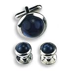 Montana Blue Stone Cufflinks and Studs