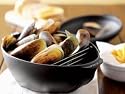 Staub 2 Quart Mussel Pot with Two Handles, Black Matte
