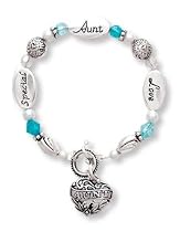 Clearly Charming Special, Aunt, Love Silver & Crystal Expressively Yours Bracelet