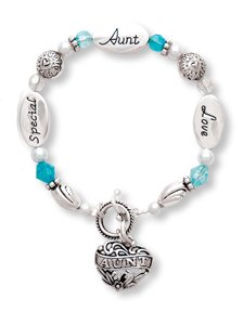 Clearly Charming Special, Aunt, Love Silver & Crystal Expressively Yours Bracelet