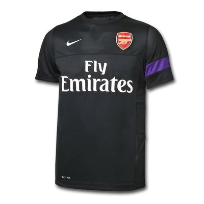 2012-13 Arsenal Nike Training Jersey (Black) - Kids