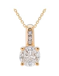 Quattour for Amoro Diamond Necklace in 18kt Yellow Gold