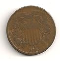 1865 Shield 2 Cents