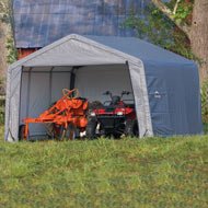 ShelterLogic Shed and Storage Series Shed-In-A-Box, Gray, 12 x 12 x 8-Feet