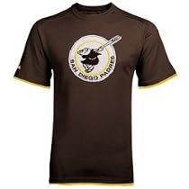 Majestic San Diego Padres Brown Cooperstown Afterglow T-shirt