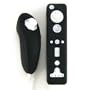 Wii Remote Silicone Skin Case for Wiimote and Nunchuk - Solid Black