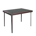 Cosco 32-Inch x 44-Inch Wood Folding Table with Vinyl Inset