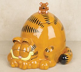 Licensed Garfield The Cat Cookie Jar For Kitchen Decor, Great Collectible
