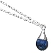 Solid Sterling Silver Lapis - Clarity Pendant