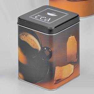 Teedose (metall, H: 11 cm)