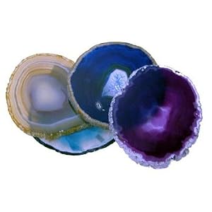 Agate Coasters (Set of 4) by 