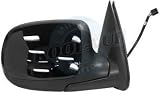 2001, 2002 GMC Sierra 3500 SLT Passenger Side Mirror Head Assembly - Power Heated Folding Type Black