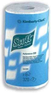 Childrens Toyshop  Electronics : Scott Performance Toilet Tissue 2-ply 2 Rolls of 320 Sheets Ref 8538 [Pack 18]