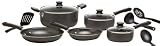WearEver C957SC74 Admiration Nonstick 12-piece Cookware Set - Grey