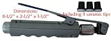 Abrasive Blaster Sandblaster Nozzle Gun w/ 3 Ceramic Tips