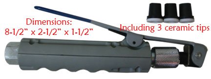 Abrasive Blaster Sandblaster Nozzle Gun w/ 3 Ceramic Tips