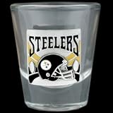 Pittsburgh Steelers Round Shot Glass - NFL Football Fan Shop Sports Team Merchandise