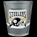 Pittsburgh Steelers Round Shot Glass - NFL Football Fan Shop Sports Team Merchandise