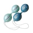 Smart Balls Silicone Kegel Exerciser for Pelvic Muscle Toning - Baby Blue/ Vanilla