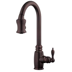 Danze D454557RB Opulence Single-Handle Pull-Down Kitchen Faucet, Oil Rubbed Bronze