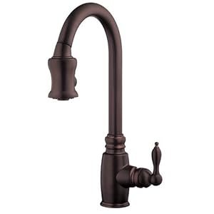 Danze D454557RB Opulence Single-Handle Pull-Down Kitchen Faucet, Oil Rubbed Bronze
